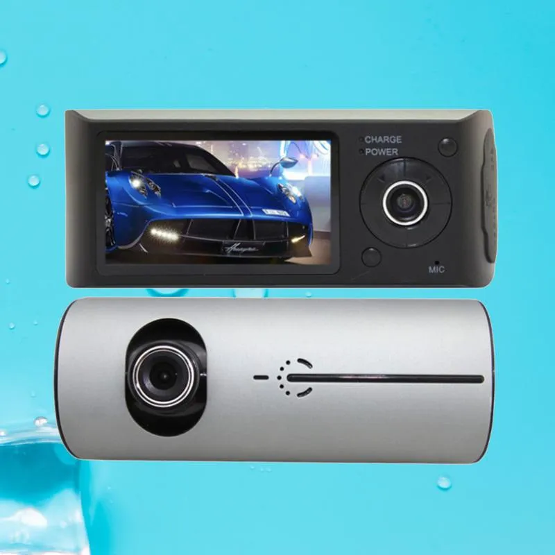 Körinspelare 2,7 tum videokamera Dual Lens Reversing Parking Monitor Car DVR DVRS