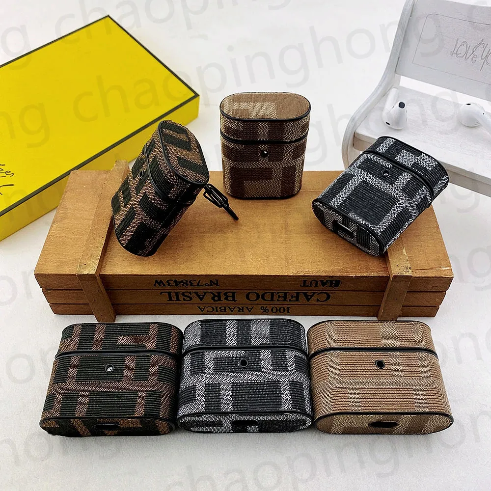 Luxe Designer 3D Leuke Box Oortelefoon Pakket Print Borduurwerk Patroon voor Aripods Pro Airpods Protector Draadloze Bluetoot Hoofdtelefoon Beschermende Mouw