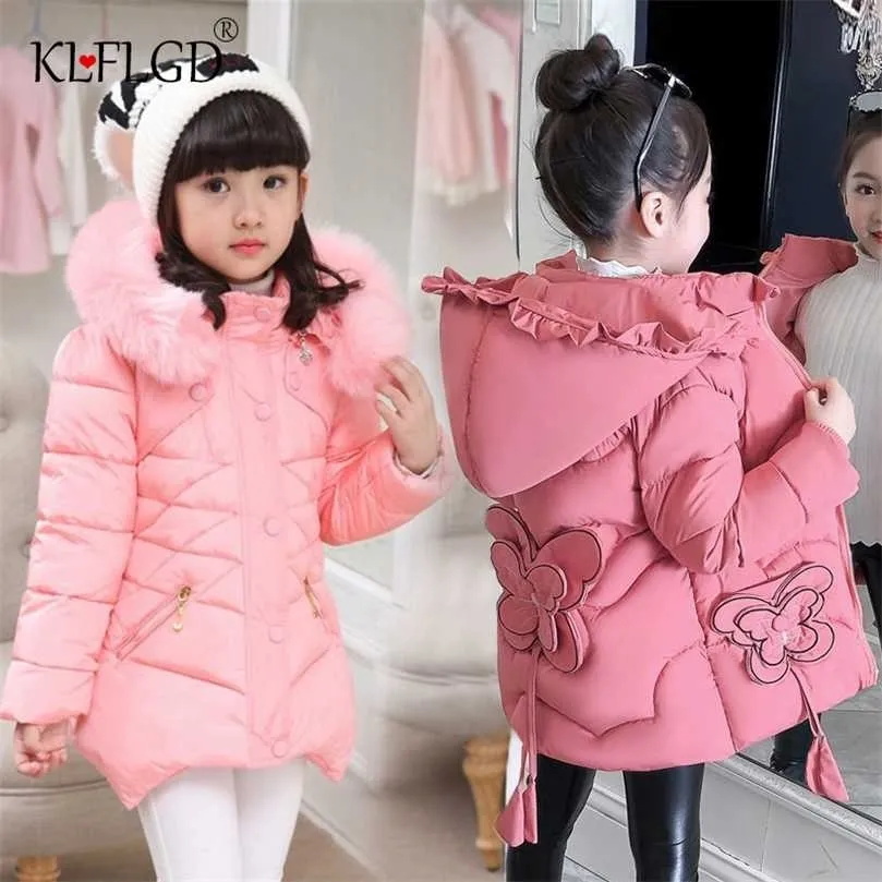 Filles Vêtements Bébé Manteaux pour Vestes Chaudes Pour Printemps Automne Enfants Solide À Capuche Manteau Mignon 'long manteau 211027