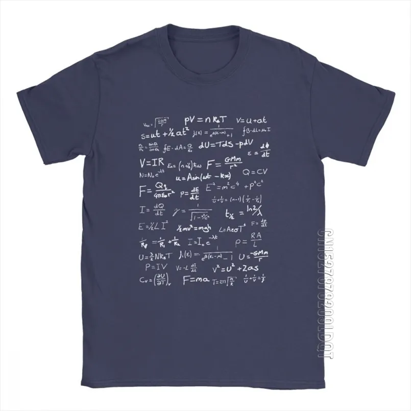 Physics Equation Science T Shirt Men Math Nerd Male Tshirt Funny
