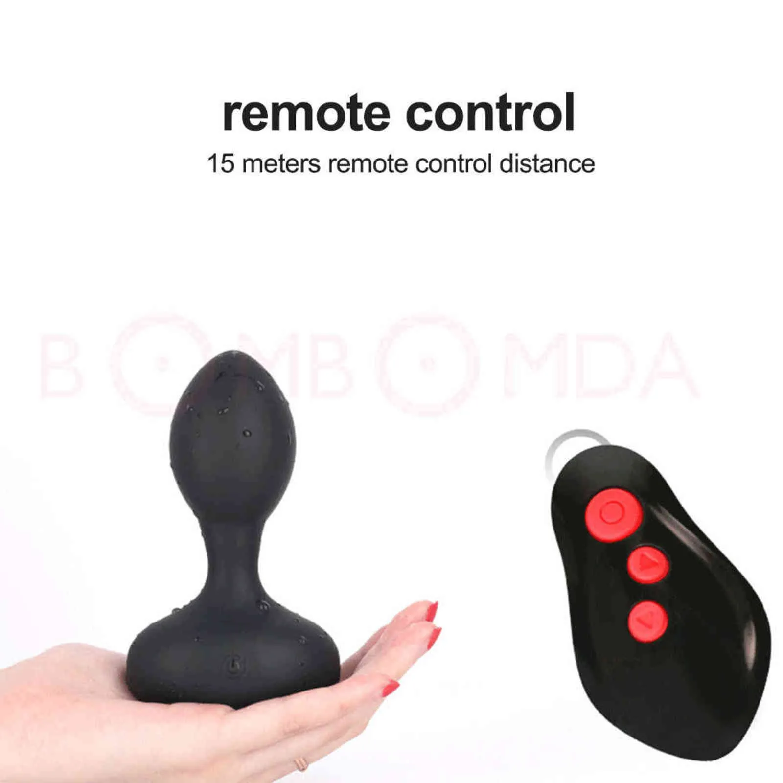 Anal Plug Inflatable Man Prostate Vibrator Massager Remote Male Vibrator Sex Anal Vibrators Sex Toys Huge Creampie Dildo for Men (17)