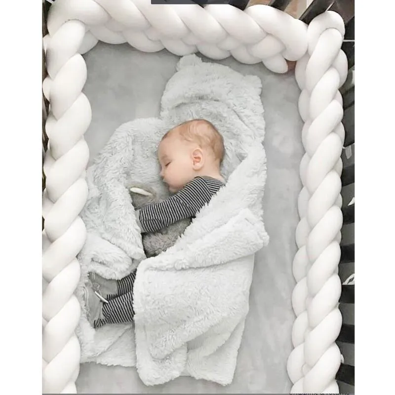 First Walkers Baby Bed Bumper на детской кроватке Постельное белье для детской кровати для мальчика Девушка для детской кроватки Узел оплетка подушка подушка для комнаты декор 1-4 м