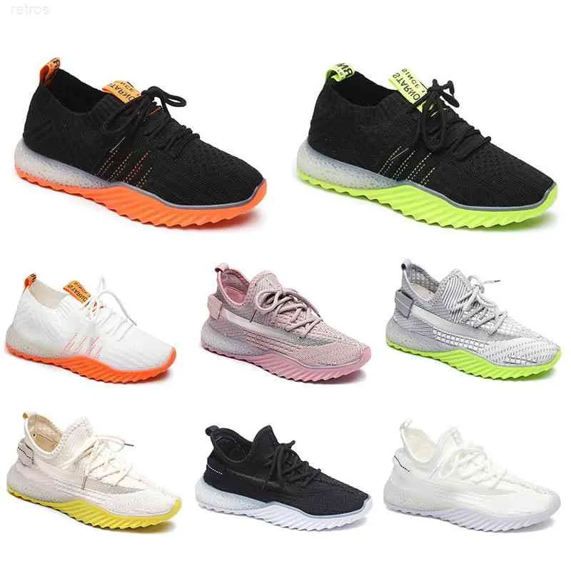 Couleur de course aux femmes blanches Chaussures respirantes noir rose vert jaune femme extérieur sport sneakers taille 55 s