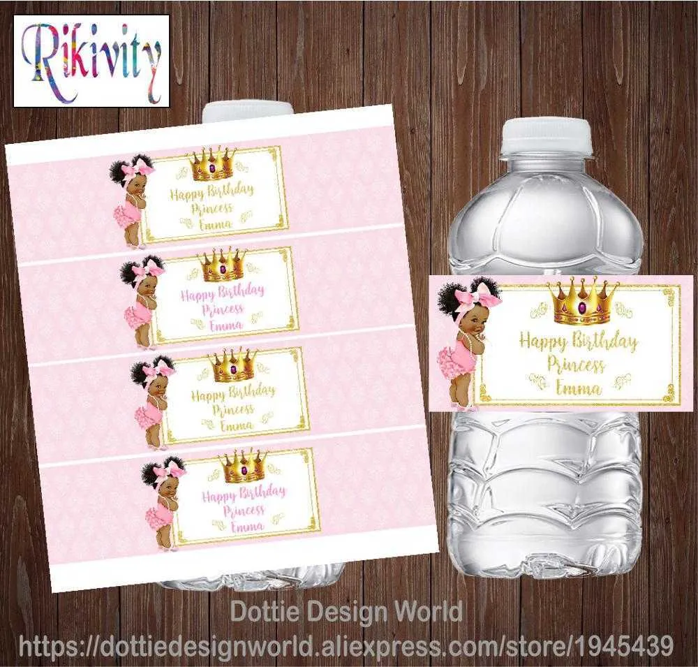 Donut Grow Up Birthday Water Bottle Stickers - 20 Waterproof Wrap Labels For Party Decorations