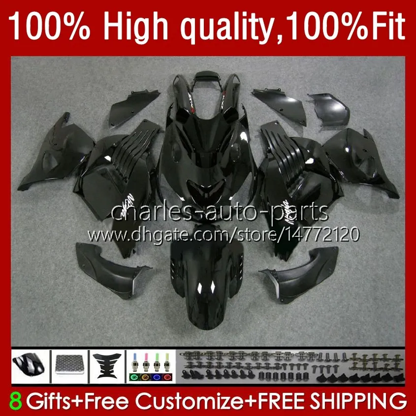 kawasaki zzr1400 14 zx14r 06 07 08 09 10 11 63HM12 ZZR 1400 ZX-14R ZX 14R 그레이 블랙 2006 2007 2009 2010 2011 페어링