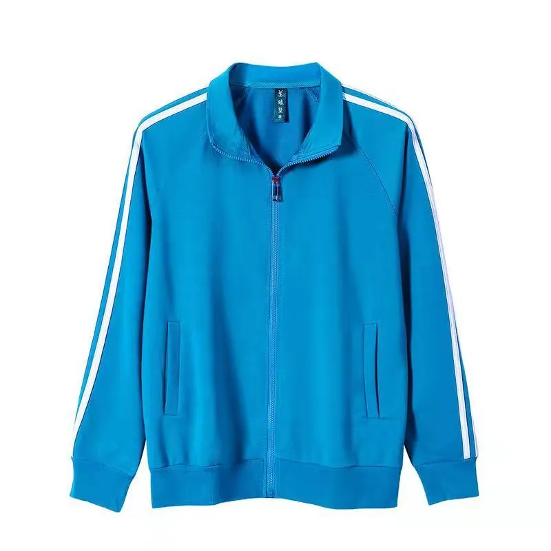 Mäns Hoodies Sweatshirts 2021 Höst och vinter Casual Högkvalitativ Stand-up Collar Zipper Jacket Group Custom Logo Kvinnors Jackor