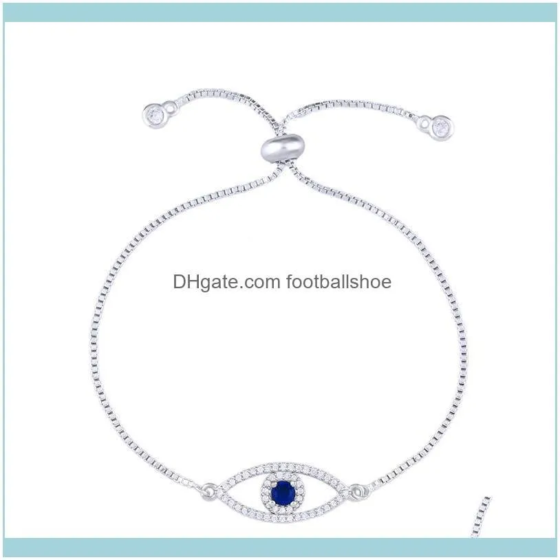Designers Zircon headpiece pull devil`s eye full diamond bracelet simple Bracelet brb45