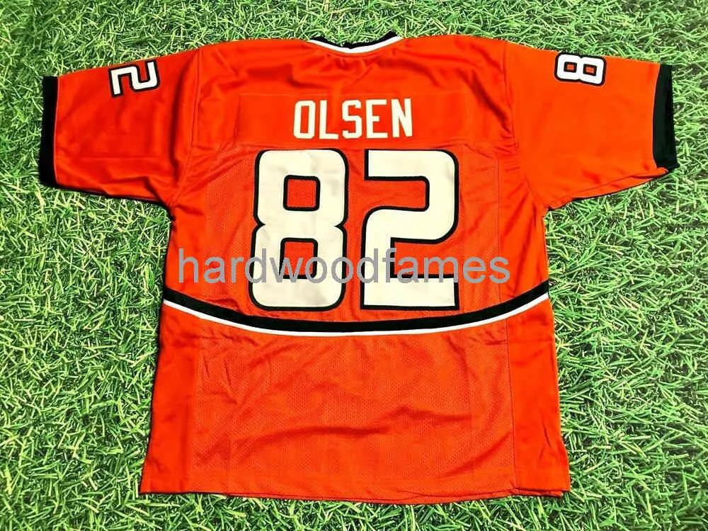 personnalisé GREG OLSEN MIAMI HURRICANES JERSEY cousu ajouter n'importe quel numéro de nom