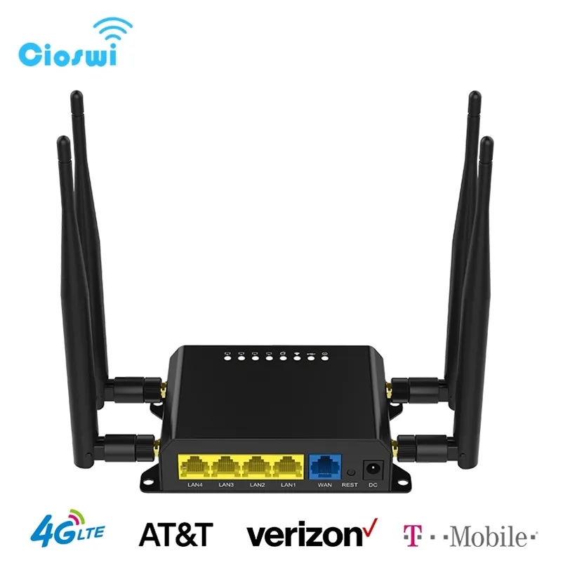 4G LTE WiFi Router - Cioswi WE826-T2: 3G/4G Modem, SIM Card Slot ...