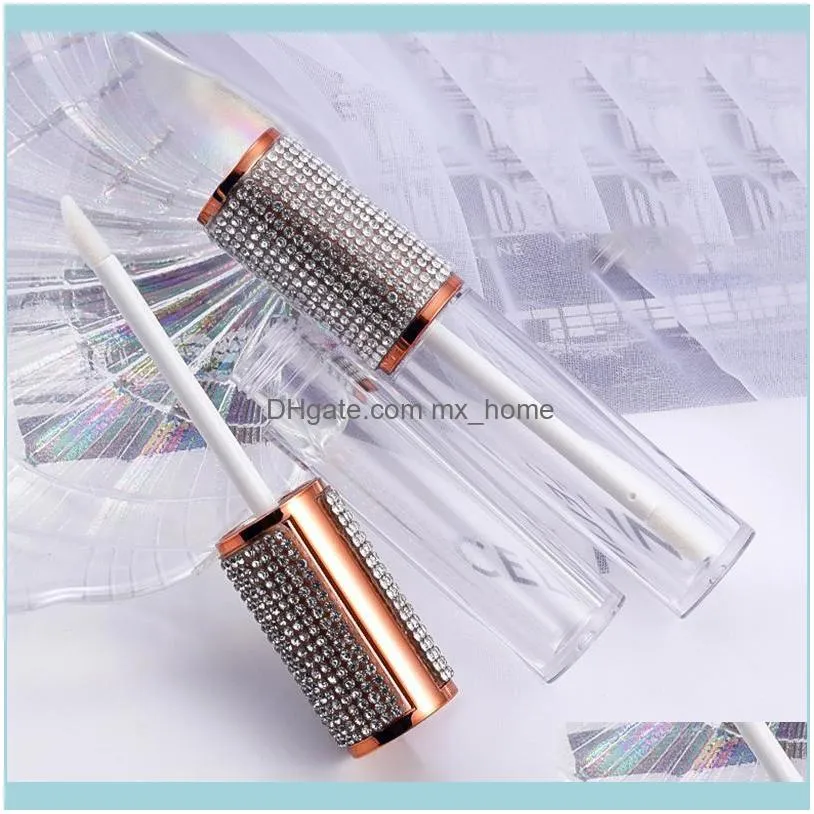 Storage Bottles & Jars 2021 High Grade Round Clear Lip Gloss Containers Filling Bottle Cosmetic Packaging Container Empty Tube