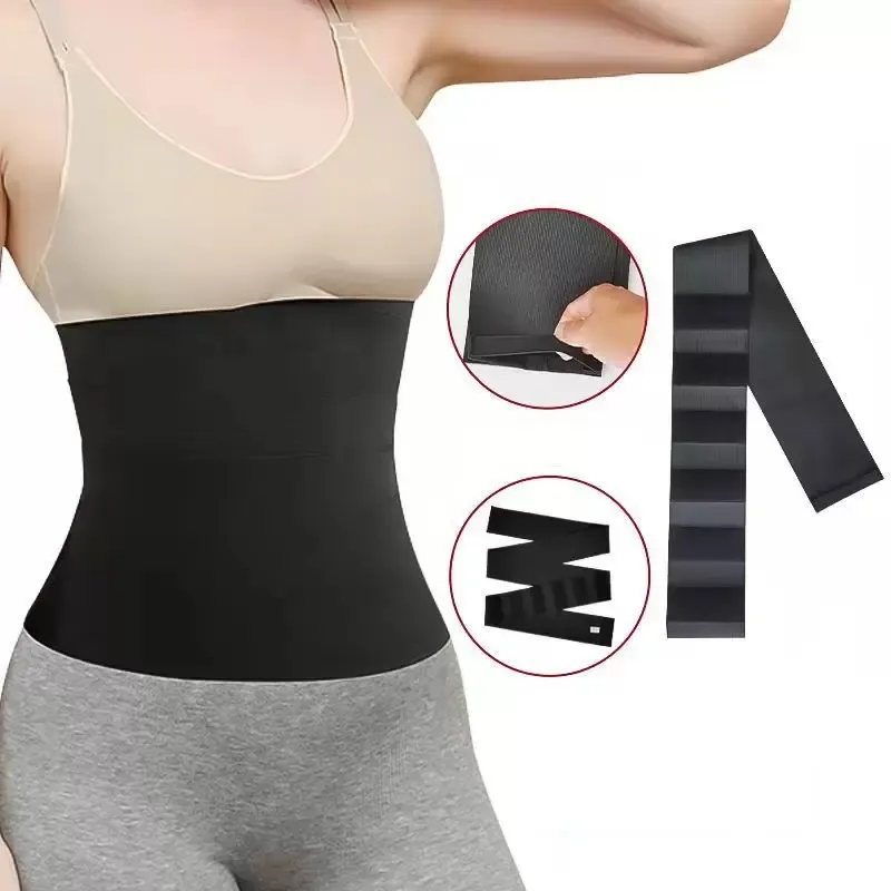 Trainer Bandage Wrap Taille Bauch Shaper Schnalle Verstellgurt Sport elastisch Yoga Wrap Damen Bauchband