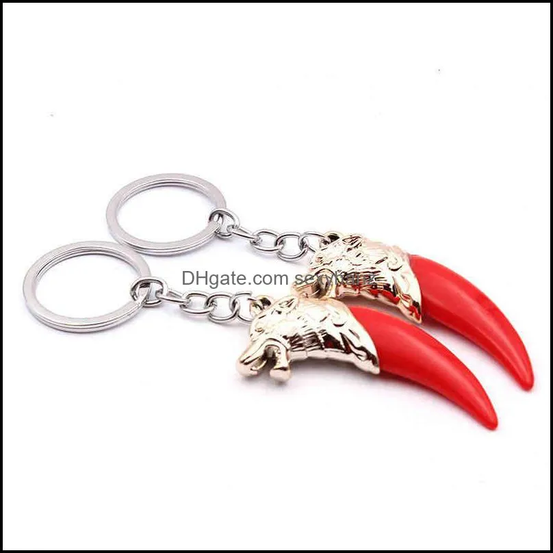 Keychains Wolf Tooth Pendant Jewelry Accessories Eryuan Store