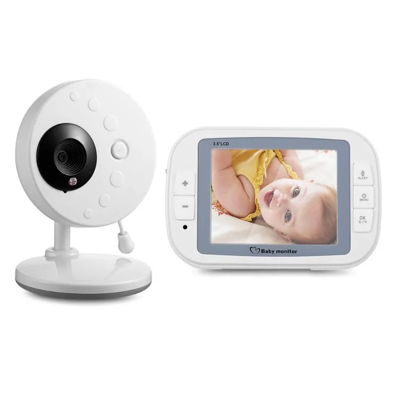 3.5 Inch 2.4GHz Draadloze TFT LCD Video Infrarood Baby Monitor met Night Vision Temperatuur Detectie Two-Way Audio Communication Monitors