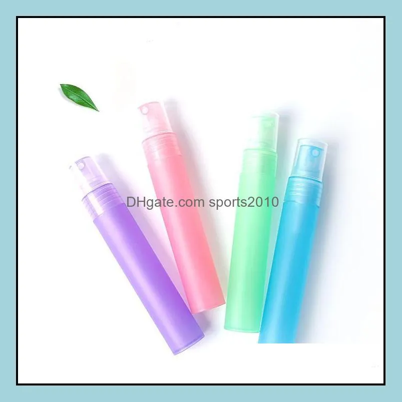 20ml Spray Perfume Bottles Factory Price Colorful Frosted Plastic Tube Empty Refillable Atomizer Perfume Bottles LX1620