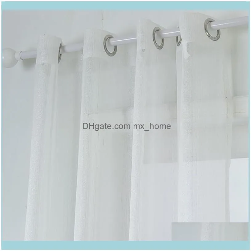 Curtain & Drapes Lychee Sliver Modern Door Window Room Divider Valance Home Decoration