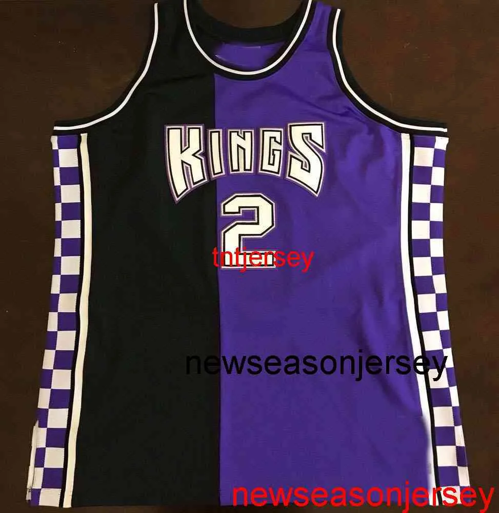 100% zszyty Mitch Richmond Basketball Jersey Mens Women Youth Młodzież Niestandardowy numer numeru