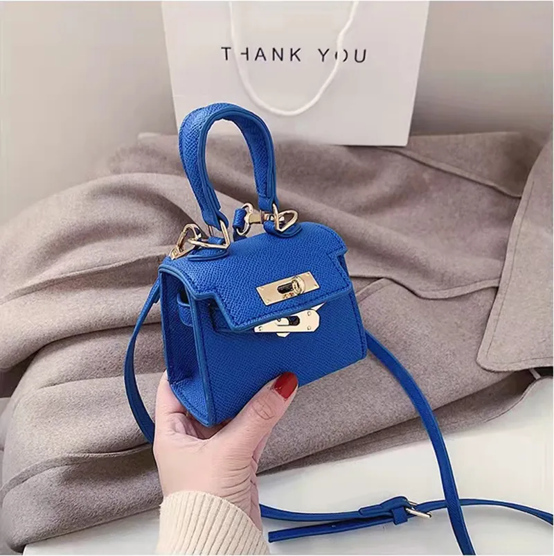 Mini Totes Designer messenger bag Handbags for girls Kids purse Fashion lady shoulder bags Luxury cross body Cosmetic earphone cases lychee pattern Coin Purse HBP