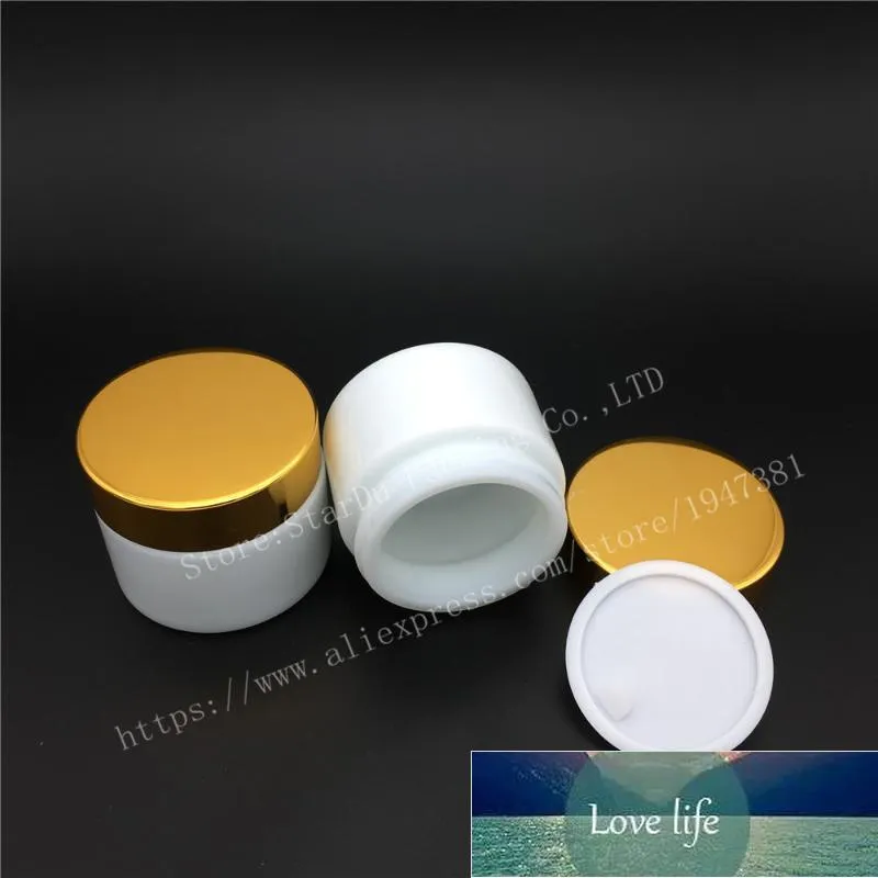 500 pcs 50g frascos de porcelana branco, 50ml frascos cerâmicos brancos, garrafas de creme de pele de pele, 1,7oz recipientes cosméticos preço de fábrica especialista qualidade Última estilo original