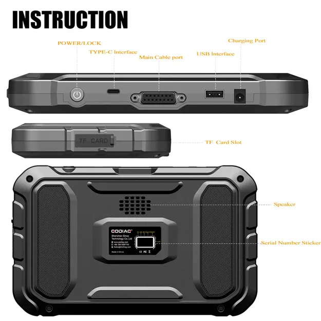 GODIAG GD801 KEY MASTER DP PLUS AUTO KEY Programcı Destek Kilometre Düzeltme Abs EPB TPMS EEPROM vb.