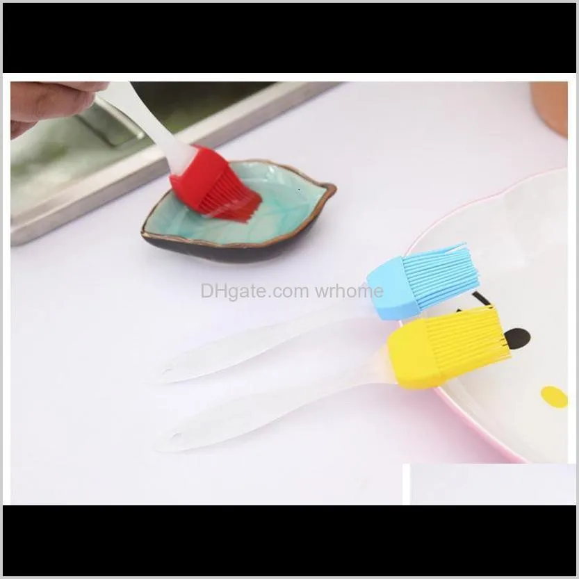 factory price celsius siliconel temperature resistant degrees of 230 silicone bbq brush oil butter brushes mixed color d