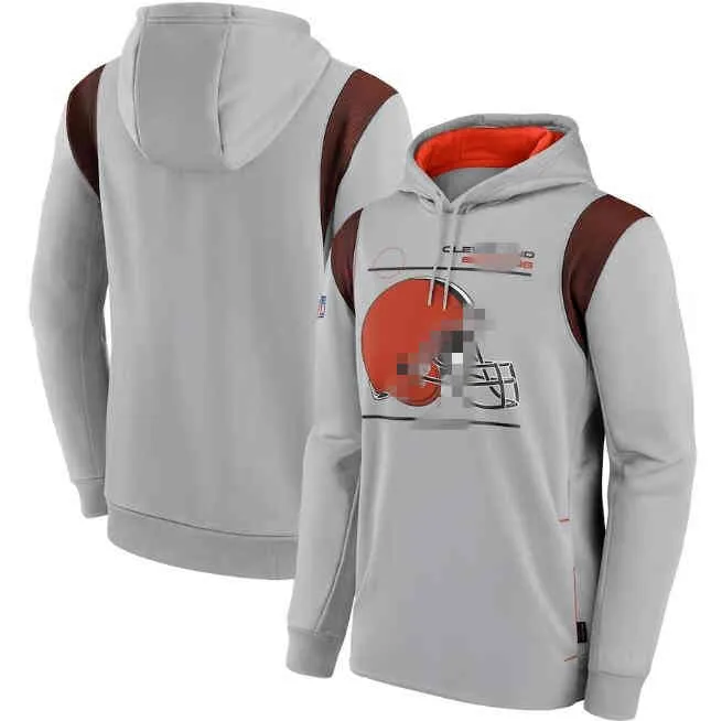 Cleveland erkek Marka Giyim Spor Hoodies Bro Sideline Performans Tişörtü Kapşonlu Kazak Kalitesi Hoodie