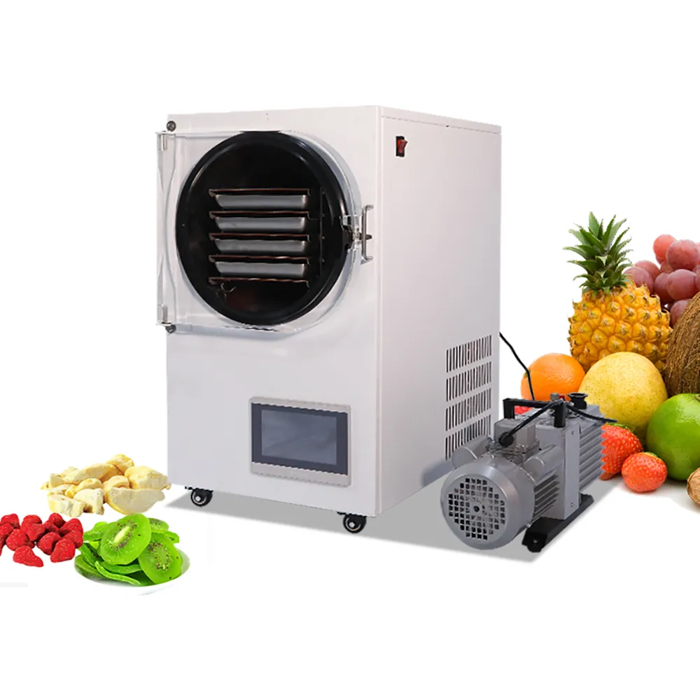 ZZKD Kitchen Dining & Bar Intelligent In-situ Vacuum Freeze Dryer with Efficient Vacuum-Pump Small Food Freezing Drying Oven 220-240V 50/60 HZ 1200W