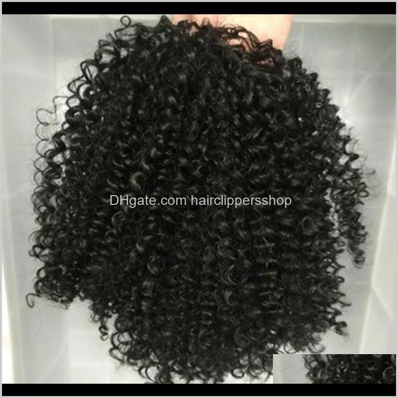 african short human hair ponytail extension clip in natural afro puffs hair drawstring afro curly wig ponytail hair extensions