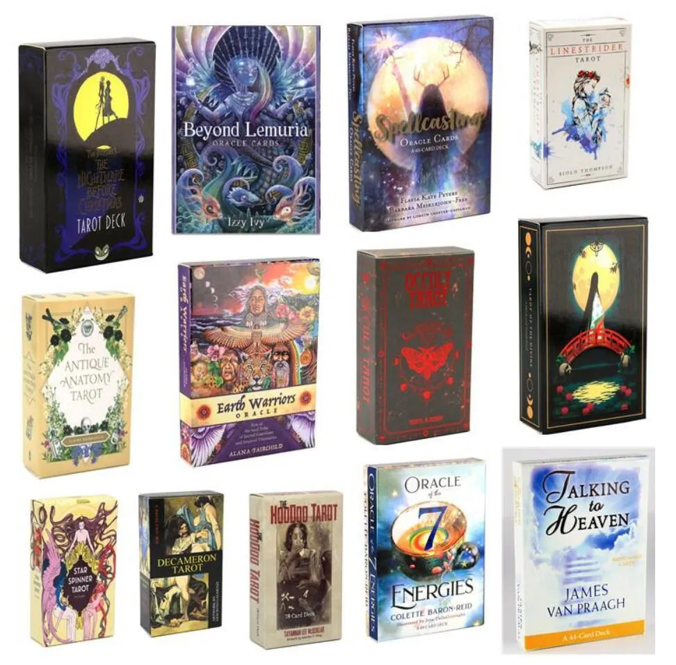 Styles Tarots game Witch Rider Smith Waite Shadowscapes Wild Tarot Deck Board Cards with Colorful Box English Version