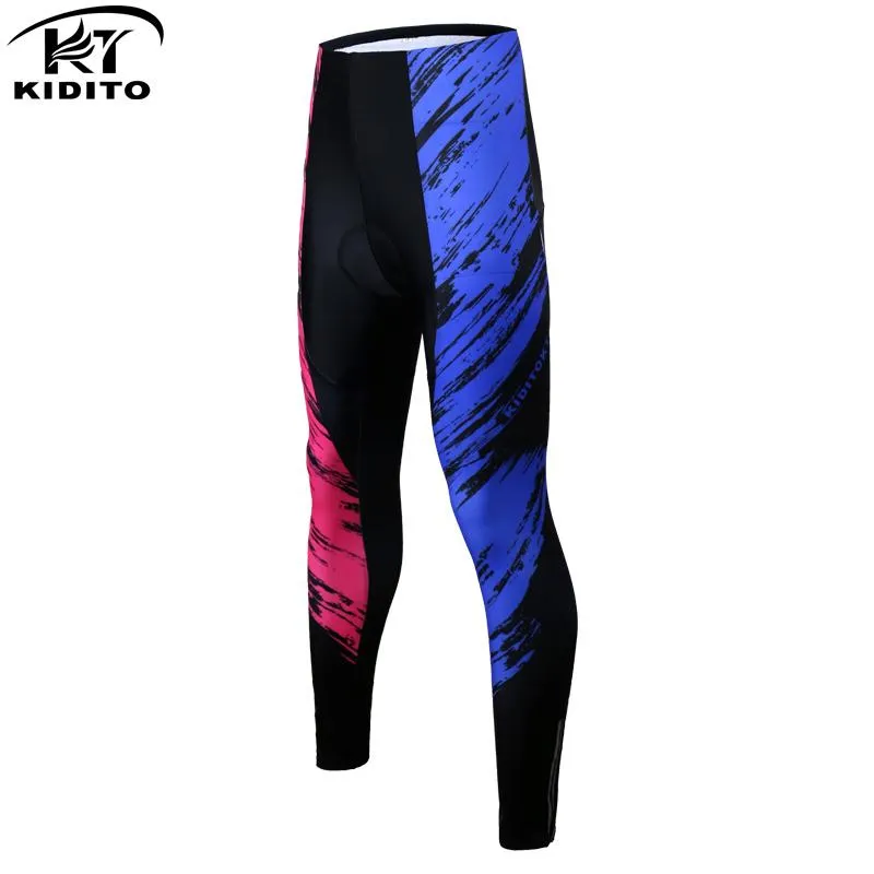 Гоночные штаны Kiditokt 2021 Женщины MTB велосипедные ударные колготки с 3D -мягкими горными велосипедными брюками