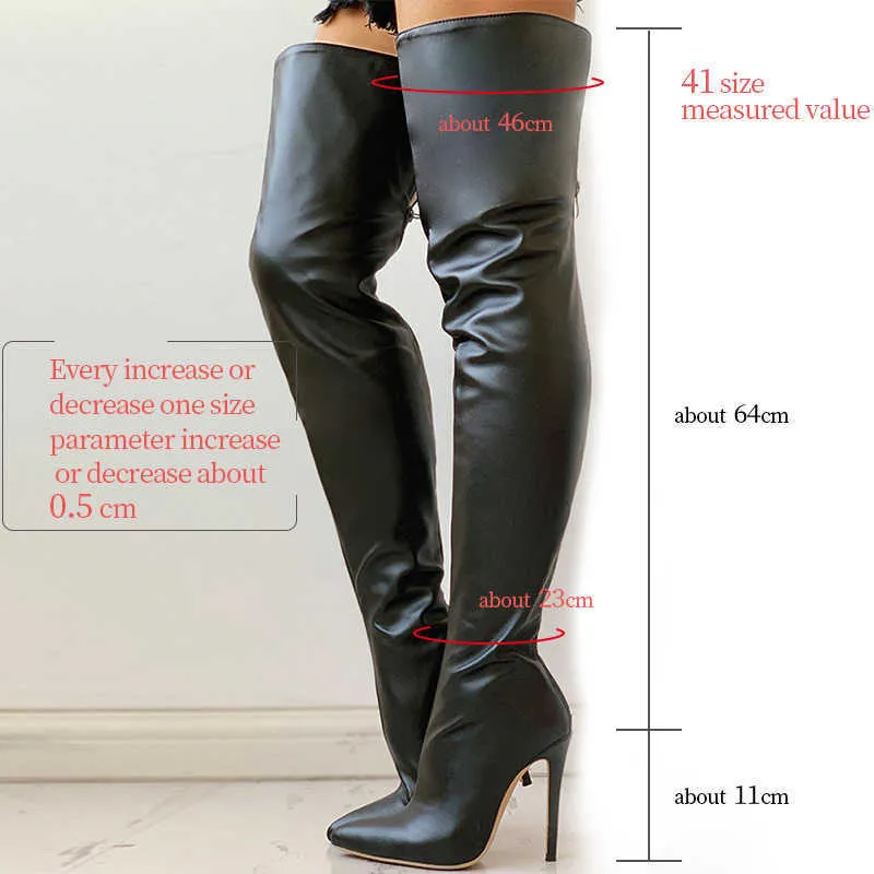Stivali sopra il discount ginocchio numero 43