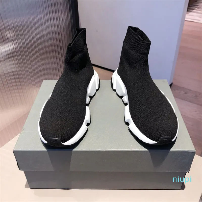 2021 Fashion Mens Womens Sock Shoes Klänning Plattform Toppkvalitet Casual Sneakers Kvinna Sexig Strikkade Elastiska Strumpor Stövlar Man Sport 545