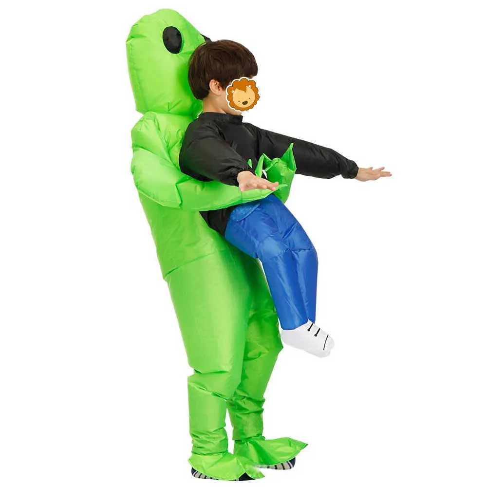 Disfraz de Alien Verde Hinchable para hombre y mujer