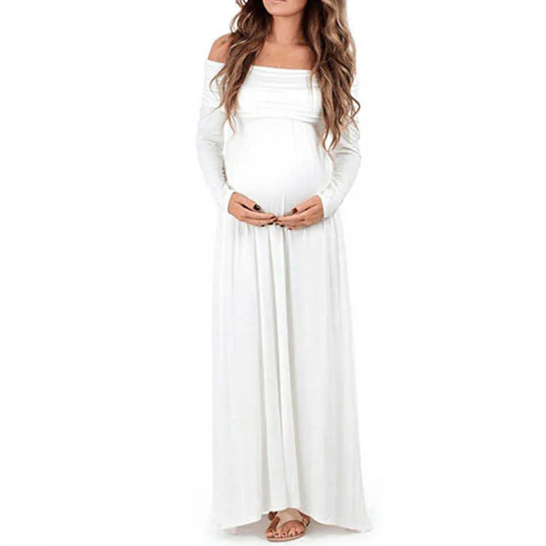 Fashion Maternity Clothes For Photo Shoots Off Shoulder Sexy Women Pregnancy Dress Maxi Maternity Gown Dresses Photography Props (20)
