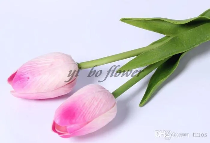 Latex Tulips Artificial PU Flower bouquet Real touch flowers For Home decoration Wedding Decorative Flowers Option