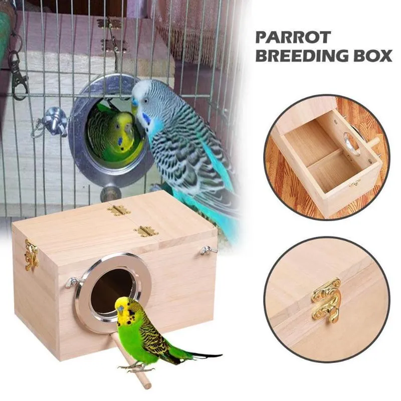 Parrot Breeding Box For Lovebirds Parrotlets Mating Opening Durable