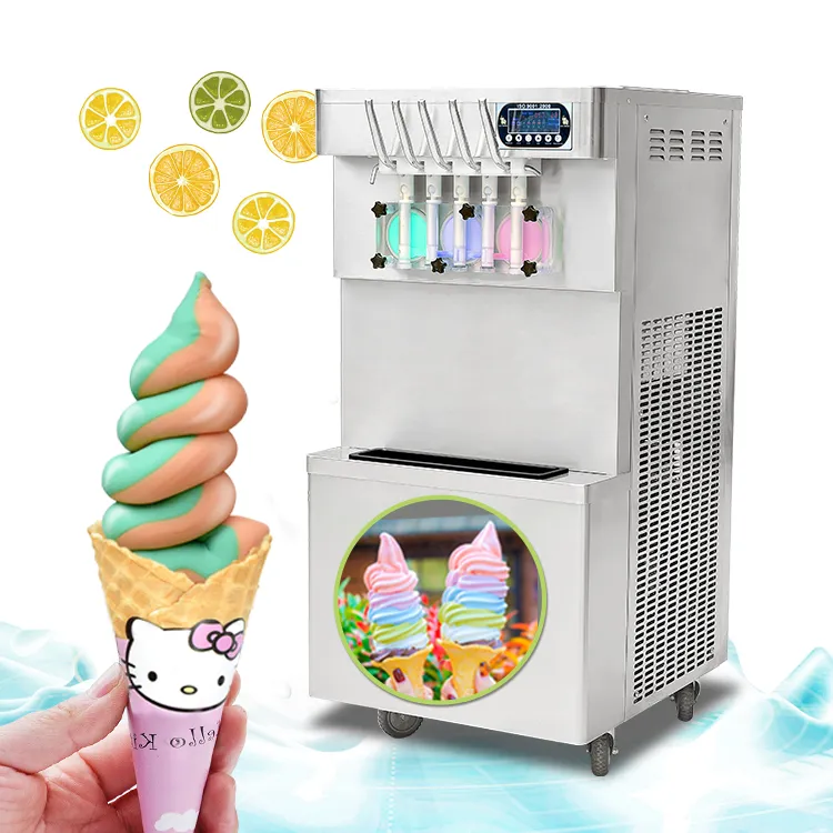 Kolice Commercial 7 flavors frozen yogurt maker soft serve ice cream machine