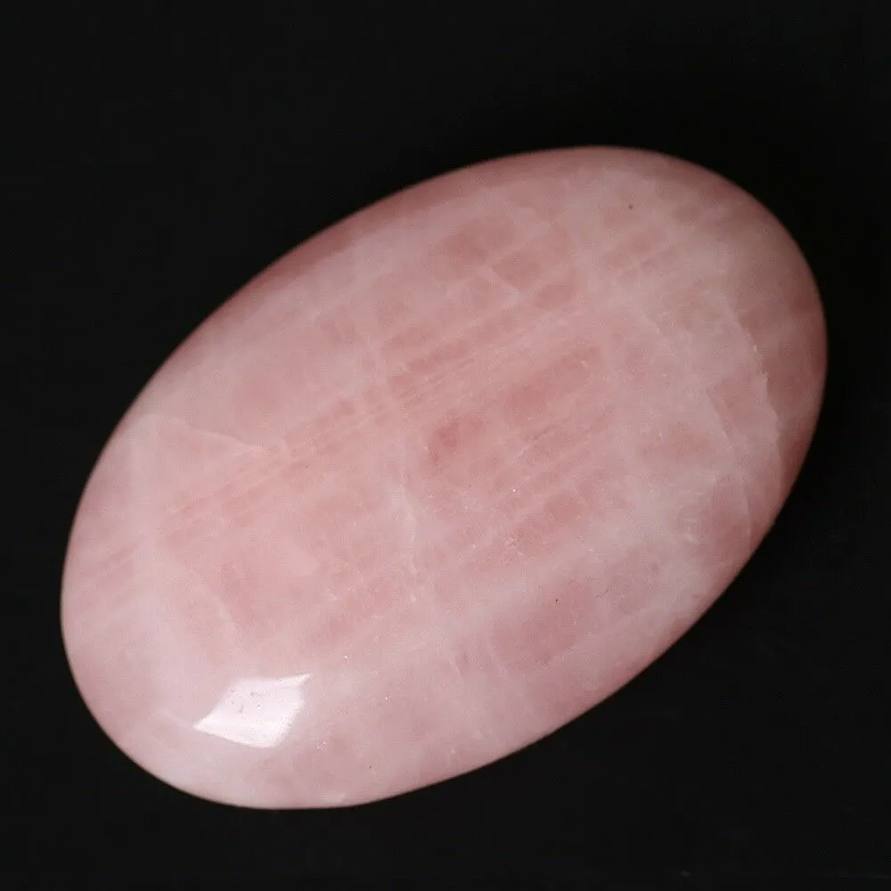 Natural Rose Quartz Cristal Palm Tumbled Pedra Cura Amostra Massagem Pink