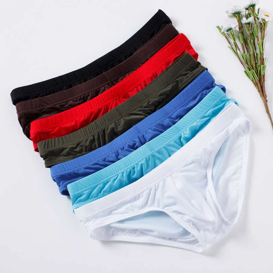 Ultra Thin Mens Ice Silk Mens Silk Briefs Breathable, Comfortable, And Cool  Underwear YJ003 210707 From Lu006, $13.32