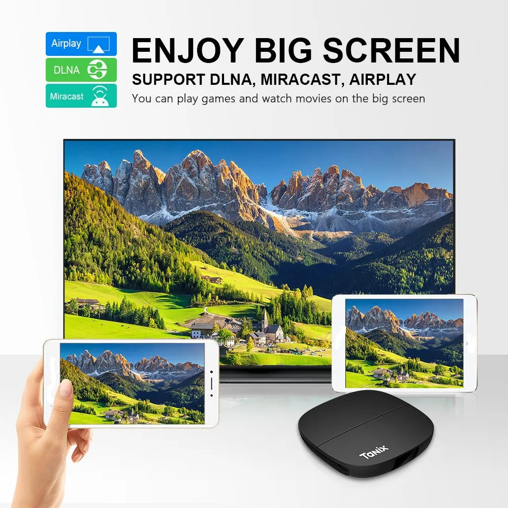 Android 10.0 Tanix A3 TV Box Allwinner H313 1GB RAM 8GB ROM SMART TANIXA3 2.4G WIFI TVbox 4K Media Player