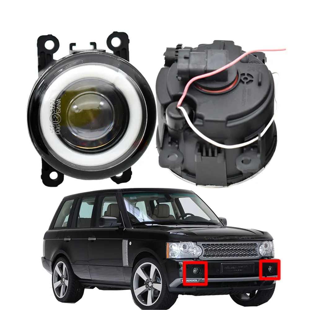 fog light for Land Rover Range III SUV (LM) 2009-2012 headlight high quality pair LED Lens Lamp Styling Angel Eye