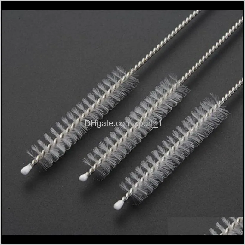 200pcs/lot pipe cleaners nylon straw cleaners cleaning brush for drinking pipe stainless steel pipe cleaner