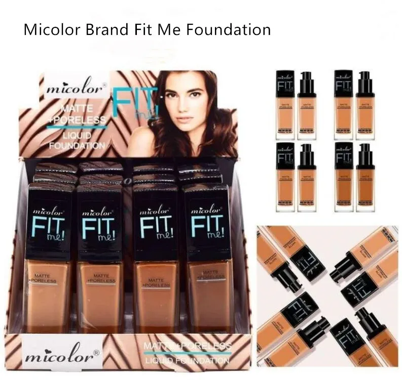 Micolor 5 Shades Fit Me MATTE + ماكياج الأساس السائل المسامح