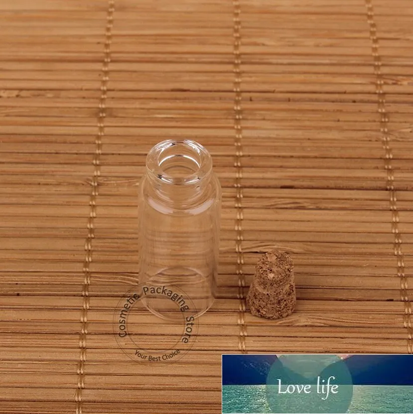 Promotion 50pcs / lot 3ml verre clair Clear Lk Bottle Mini flacon pour la décoration de vacances de mariage Couvercle en bois Pot vide Échantillon d'échantillon d'usine Price Expert Design Qualité