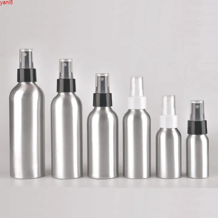 30ml/50ml/100ml/120ml/150ml Portable Aluminum Spray Bottles Perfume Empty Refillable Pump Atomizer Mist Travel Makeup Bottlegoods