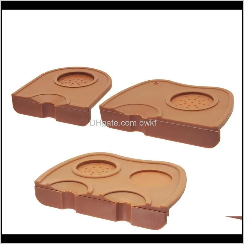 silicone grooved coffee pad non-slip italian anti-pry pad corner tool