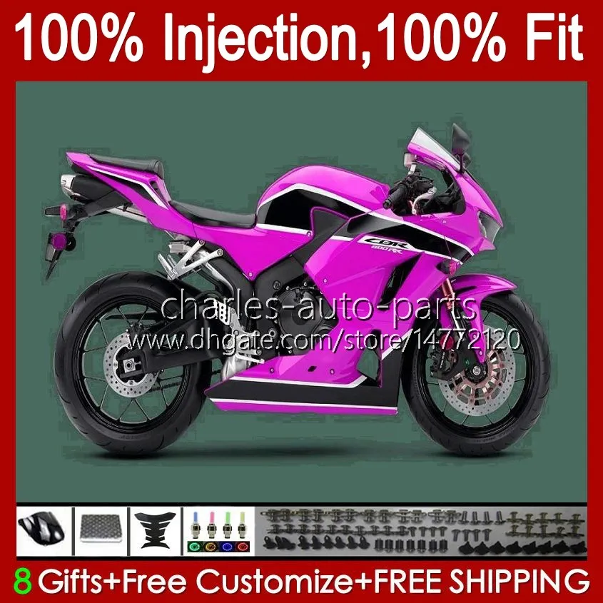 Corpo OEM per HONDA CBR600RR CBR 600 RR F5 13 14 15 16 2017 2018 2019 2020 57No.157 Rosa lucido CBR 600CC 600RR CBR600 CC 2013 2014 2015 2016 17 18 19 20 Carenatura iniezione