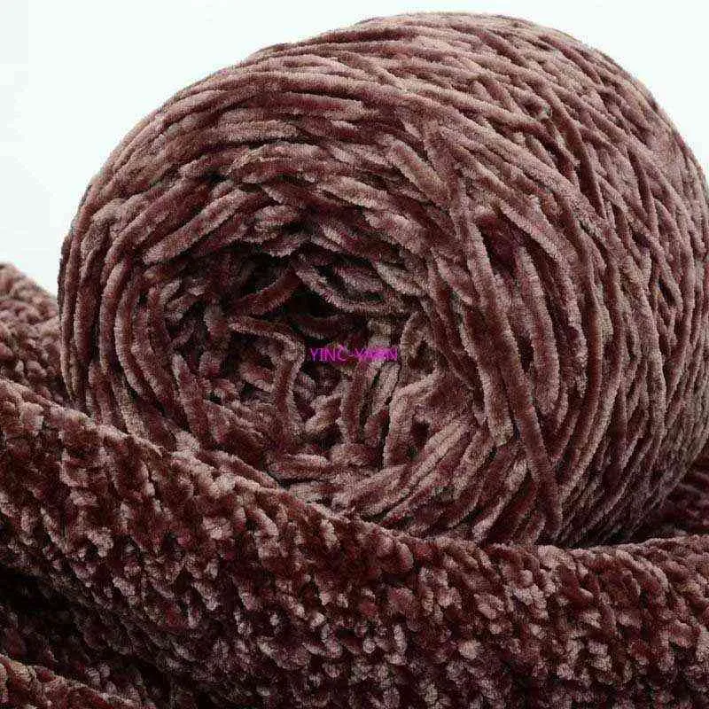 1ピースニットベルベットアクリル250gスキンススーパー卸売シェニールかぎ針編みかさばった新しい編み厚いロット糸手芸ウール全体y211129