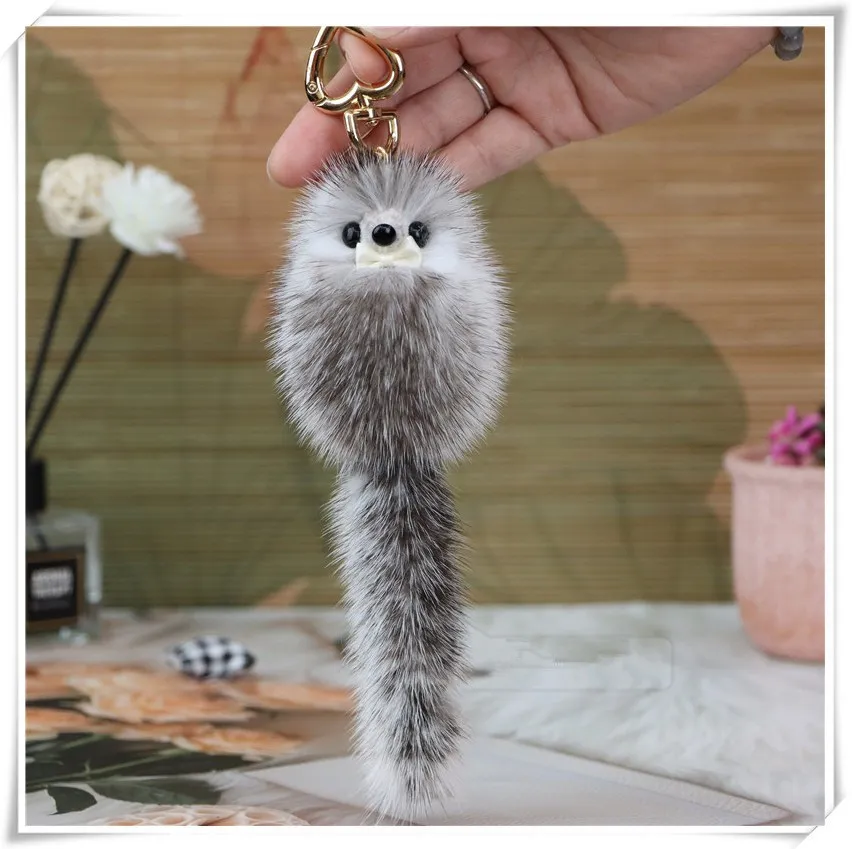 Mink discount fur keychain