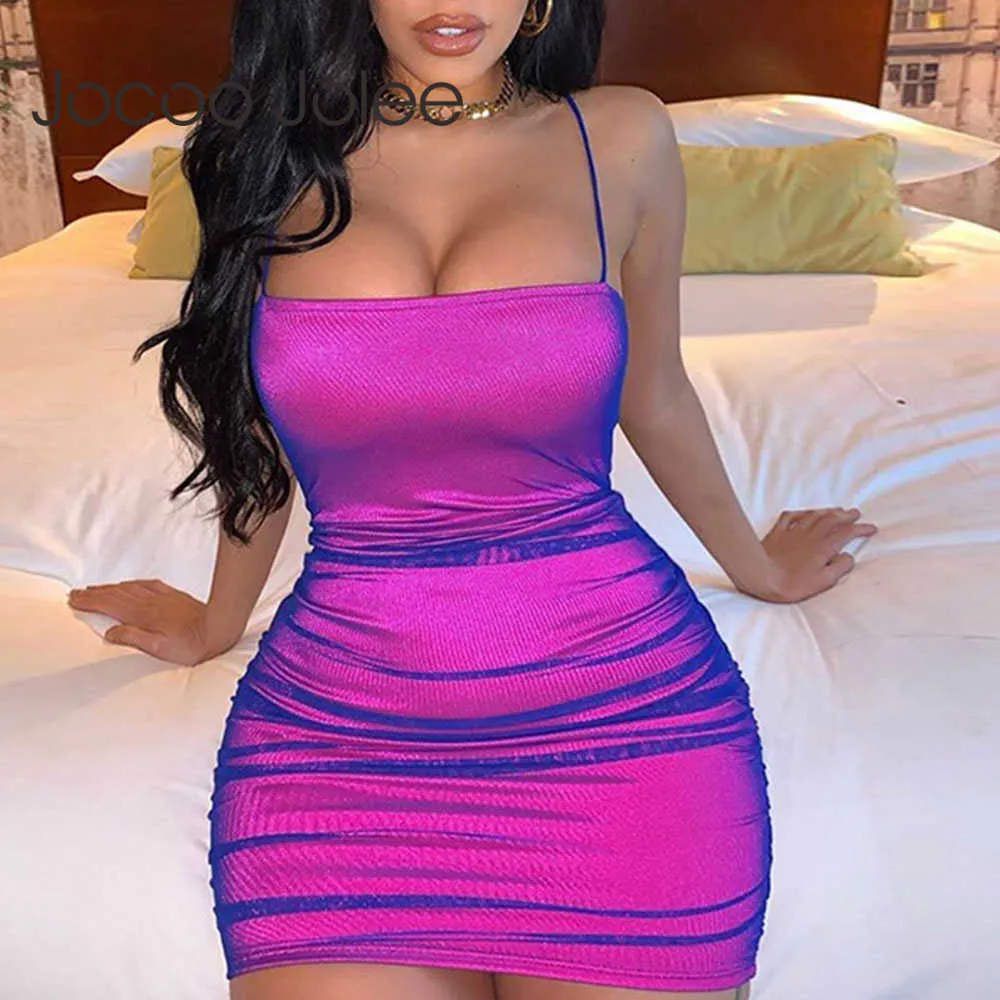 Summer Party Slim Stretchy Elegant Sheath Dress Stacked Reflective Chic Mini Dress Women Sleeveless Show Chest Bodycon Dress 210619