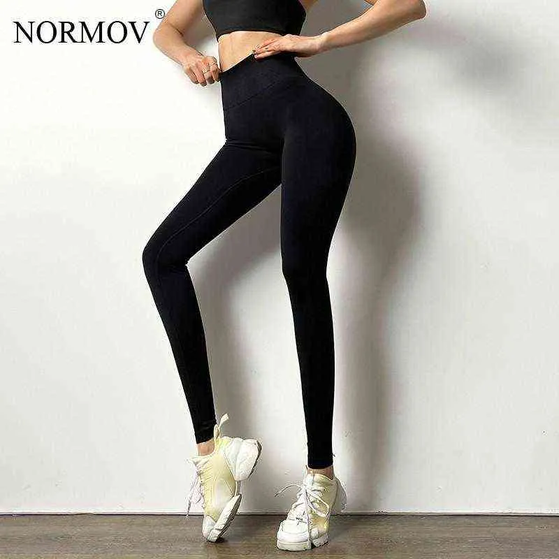 NORMOV Push Up Sports Bra For Women Leather Splice Fitness Gym Bra